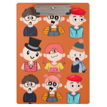 Süße Cartoon-Nerds- und Geeks-Brillen-Muster