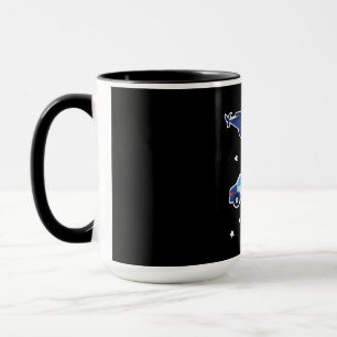 Süße Cartoon-Polizeifahrzeuge Tasse