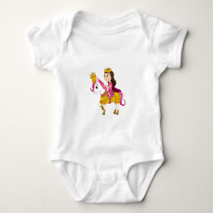 Süße Cartoon-Prinzessin Baby Strampler