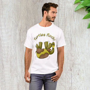 Süße Cartoon-Schildkröten auf T-Shirt