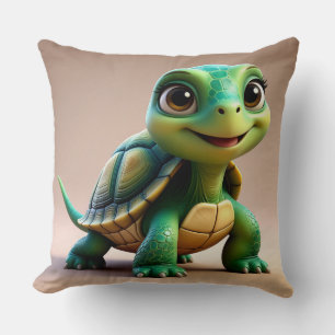 Süße Cartoon-Schildkrötenfigur Kissen