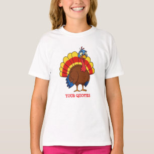 Süße Cartoon Truthahn T-Shirt