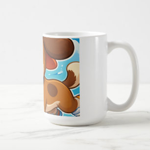 Süße Cartoon-Welpen-Kinder Kaffeetasse