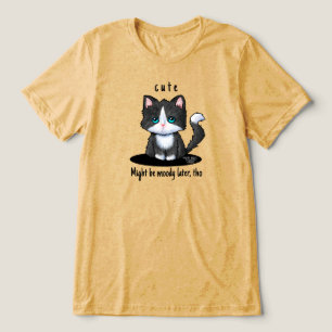 Süsse Cat Tuxedo Kitten Tri-Blend Shirt