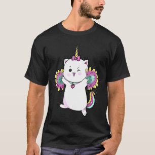 Süße Caticorn Cheerleaderin Cheerleading Katze Ein T-Shirt