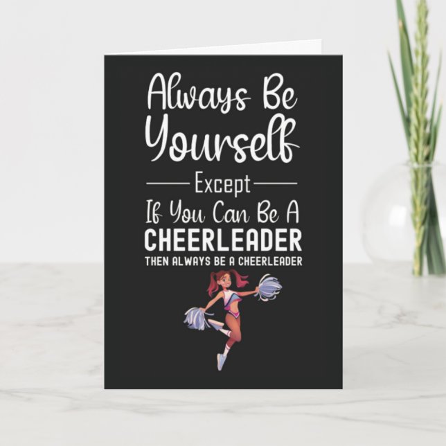 Süße Cheerleader-Karten Sport Cheerleading für Sie Karte (Vorderseite)
