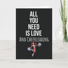 Süße Cheerleading-Karten Cheerleader Sport Cheer Karte