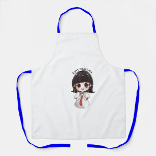 Süße Chibi-Anime-Girl-Küchenschürze Schürze