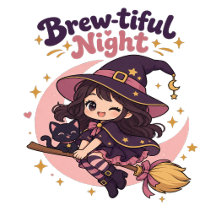 Süße Chibi-Hexe Brew-tiful Nacht