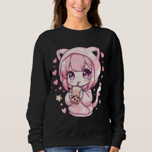 Süße Chibi Stimmung Sweatshirt