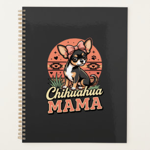 Süße Chihuahua-Mama-Schleife-Hundemutter Planer