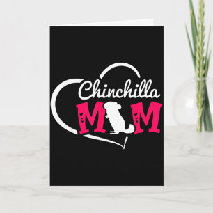 Süße Chinchilla-Mutter Chinchilla-Herz Süße Chinch Karte