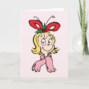 Süße Cindy Lou Who Porträt Karte