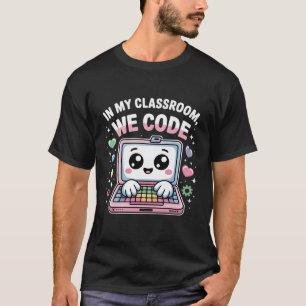 Süße Code-Lehrerin – Kawaii Informatik T-Shirt