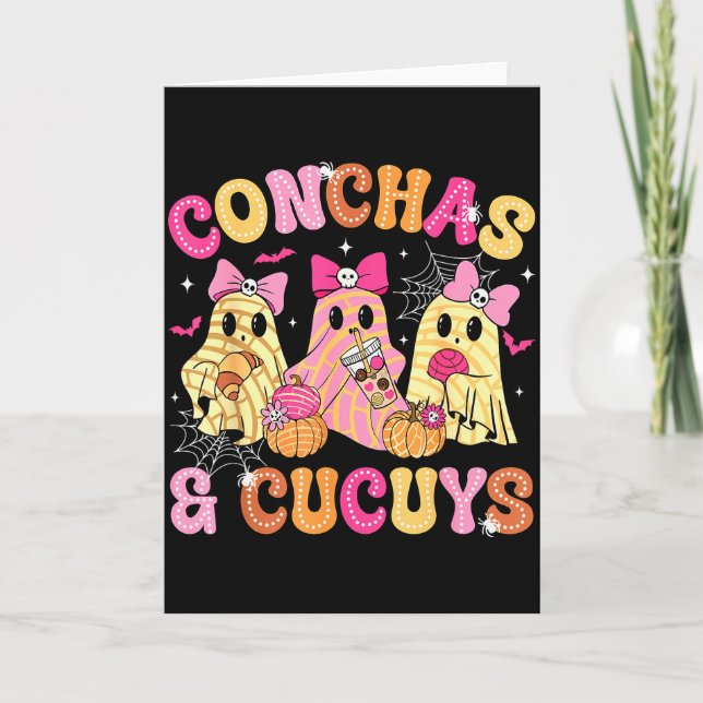 Süße Conchas und Cucuys Geist Lustiger Mexikanisch Karte (Vorderseite)