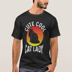 Süße coole Katzenlady T-Shirt