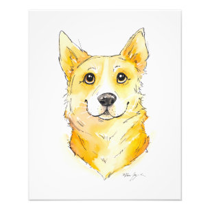 Süsse Corgi Fotodruck