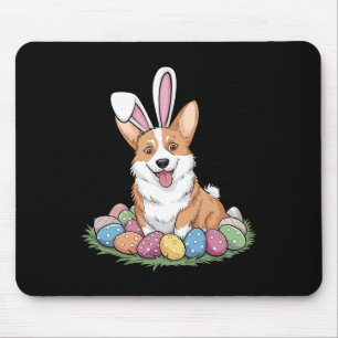 Süße Corgi-Hasenohren-Oster-Eierjagd-Hunde-Liebhab Mousepad