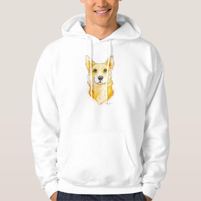 Süsse Corgi Hoodie (Vorderseite)