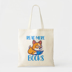 Süße Corgi-Lesebuch-Tasche Tragetasche