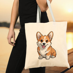Süße Corgi-Mama Welpen-Hund Liebhaber Geschenk Fel Tragetasche