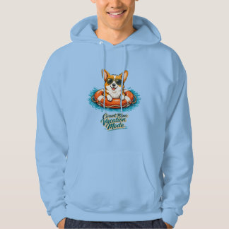 Süße Corgi-Sommerferien Mode Hoodie | Lustige Bea