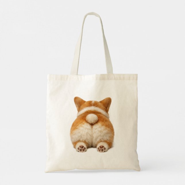 Süße Corgi-Tragetasche Tragetasche (Rückseite)