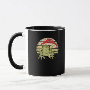 Süße Cottagecore-Ästhetik-Frosch-Pilz-Goblincor Tasse
