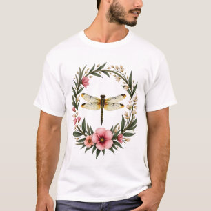 Süße Cottagecore Florale Libelle Ästhetik Mädchen  T-Shirt