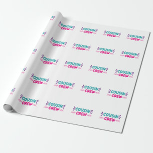 Süße Cousin Crew Geschenkpapier