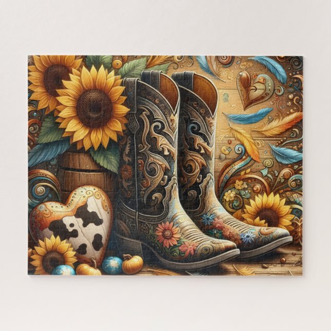 Süße Cowboystiefel (Horizontal)