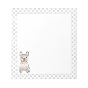 Süße Creme-Französische Bulldogge / Frenchie Hund  Notizblock