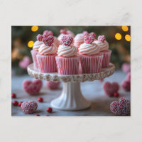 Süße Cupcakes mit Herzen Valentinstag