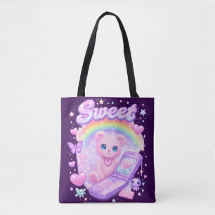 Süße Cyber-Pop-Stimmungen und Pastelltraum Tasche