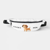 Süße Dachshund-Bauchtasche – Spielend Illustriert