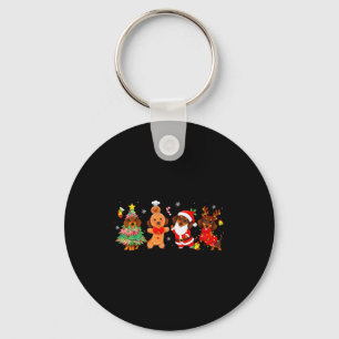 Süße Dachshund-Hunde Weihnachtsbaum Lebkuchen Niko Schlüsselanhänger