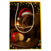 Süße Dachshund-Käse-Steuer-Weihnachtsgeschenktasch