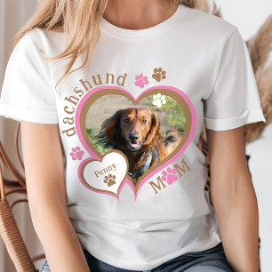 Süße Dachshund-Mama Individuelle Foto-Personalisie T-Shirt