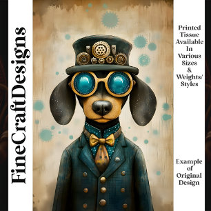 Süße Dackel-Hunde-Kostüm-Mütze-Schutzbrille K5 Dec Seidenpapier