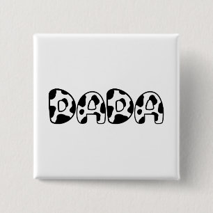 Süße Dada-Kuh-Geburtstags-Familien-Matching-Farm Button