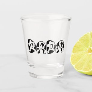 Süße Dada-Kuh-Geburtstags-Familien-Matching-Farm Schnapsglas