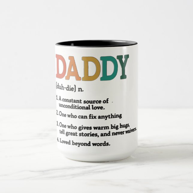 Süße Daddy-Definition Tasse (Zentrum)