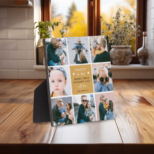 Süße 'Daddy & Me' Fotocollage zum 1. Vatertag Fotoplatte