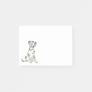 Süße Dalmatiner Cartoon-Hunde Liebhaber Mutter Post-it Klebezettel