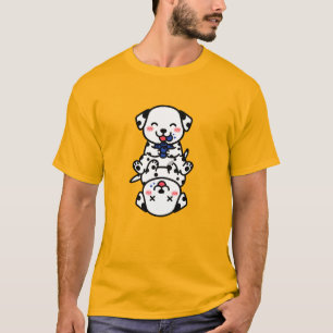Süße Dalmatiner-Welpen Blaubeer-Spaß T-Shirt
