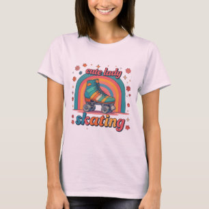 Süße Dame Skating T-Shirt