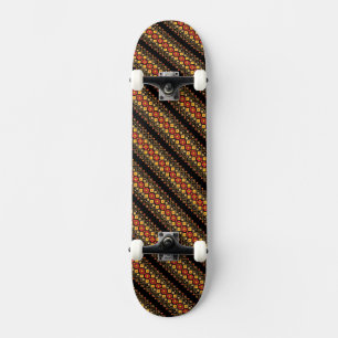 Süße dekorative ukrainische Blumengestaltungsmuste Skateboard