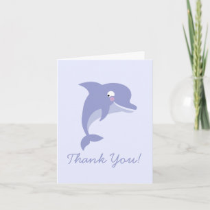 Süße Delfin Dankeskarten für Kinder