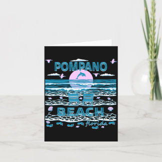 Süße Delfinliebhaber-Familie Pompano Beach Fl Fami Karte