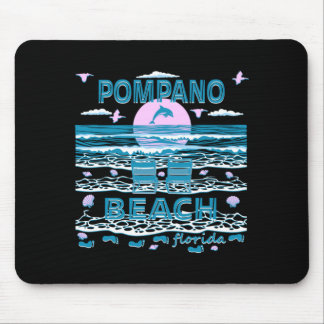 Süße Delfinliebhaber-Familie Pompano Beach Fl Fami Mousepad